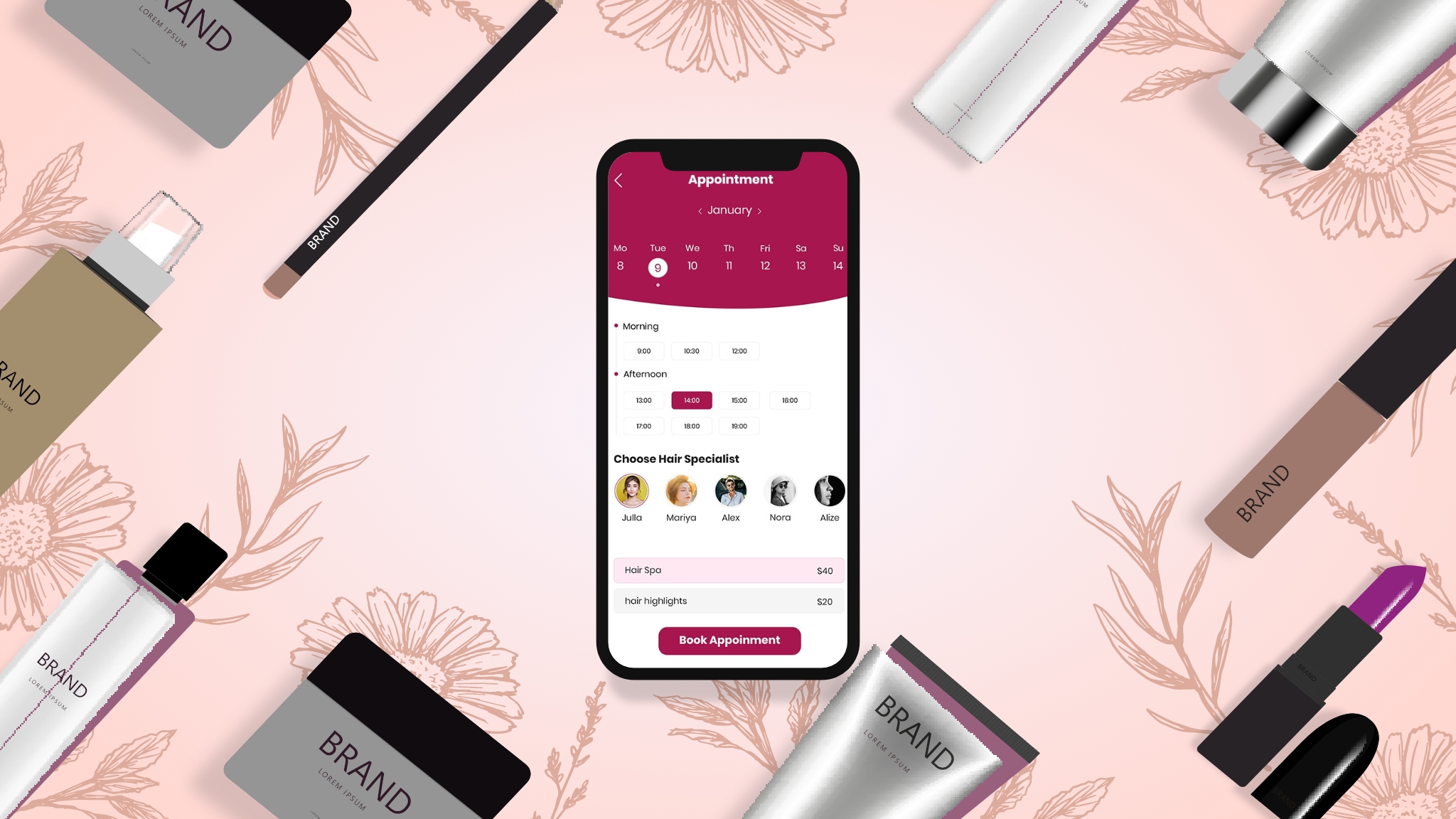on demand beauty service app