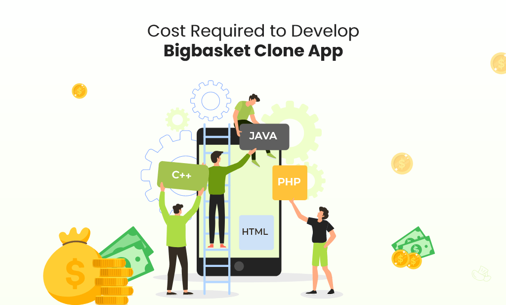 cost required for bigbasket clone app