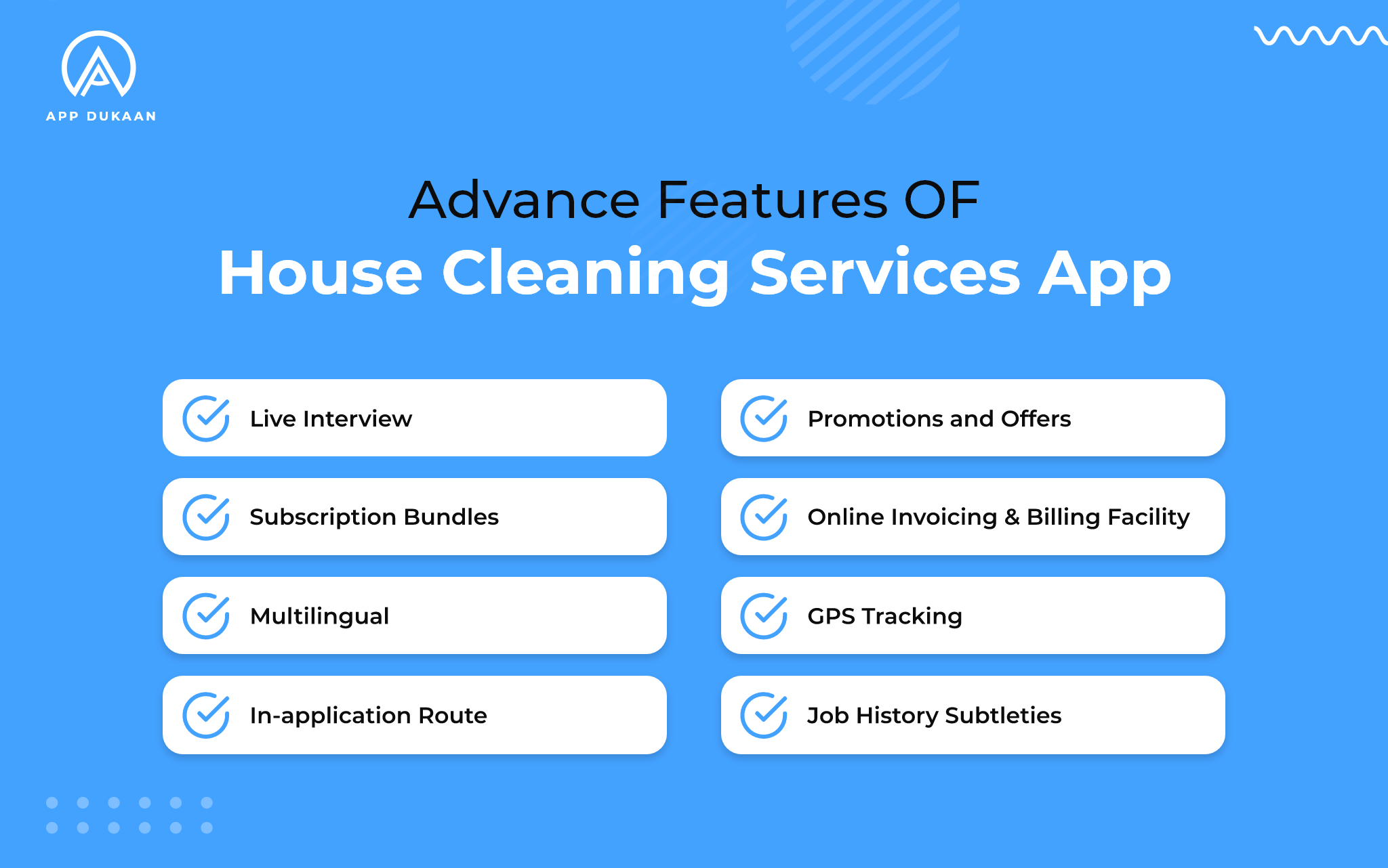 features of house cleaning services app