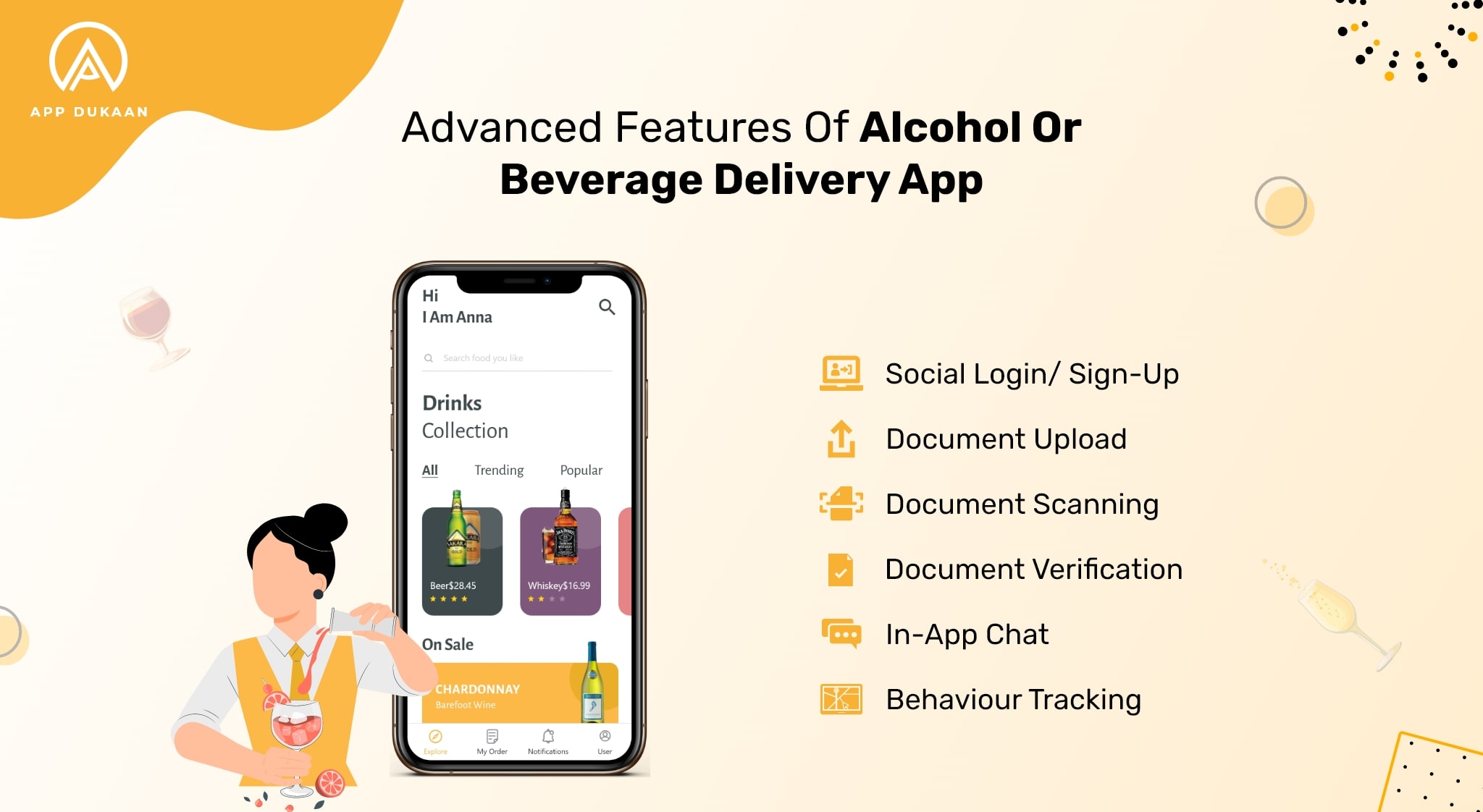 advanced features of alcohol delivery app
